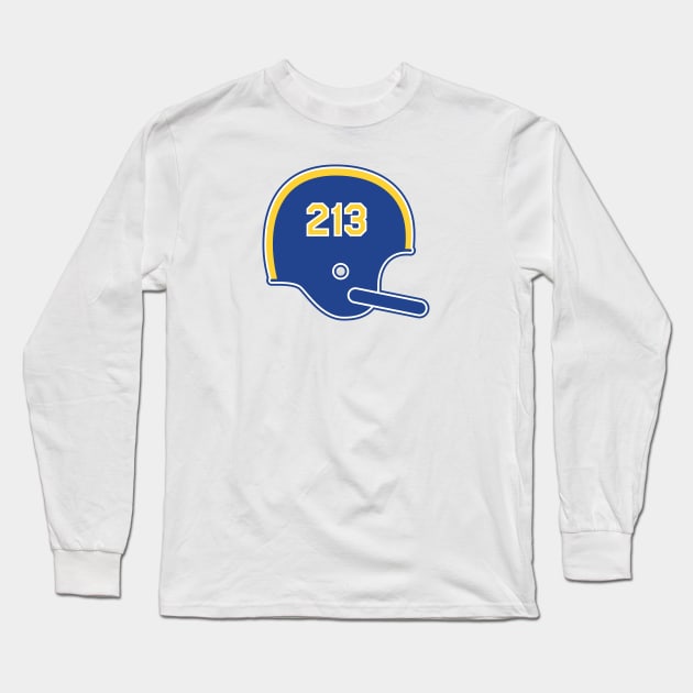 LA Rams 213 Helmet Long Sleeve T-Shirt by Rad Love